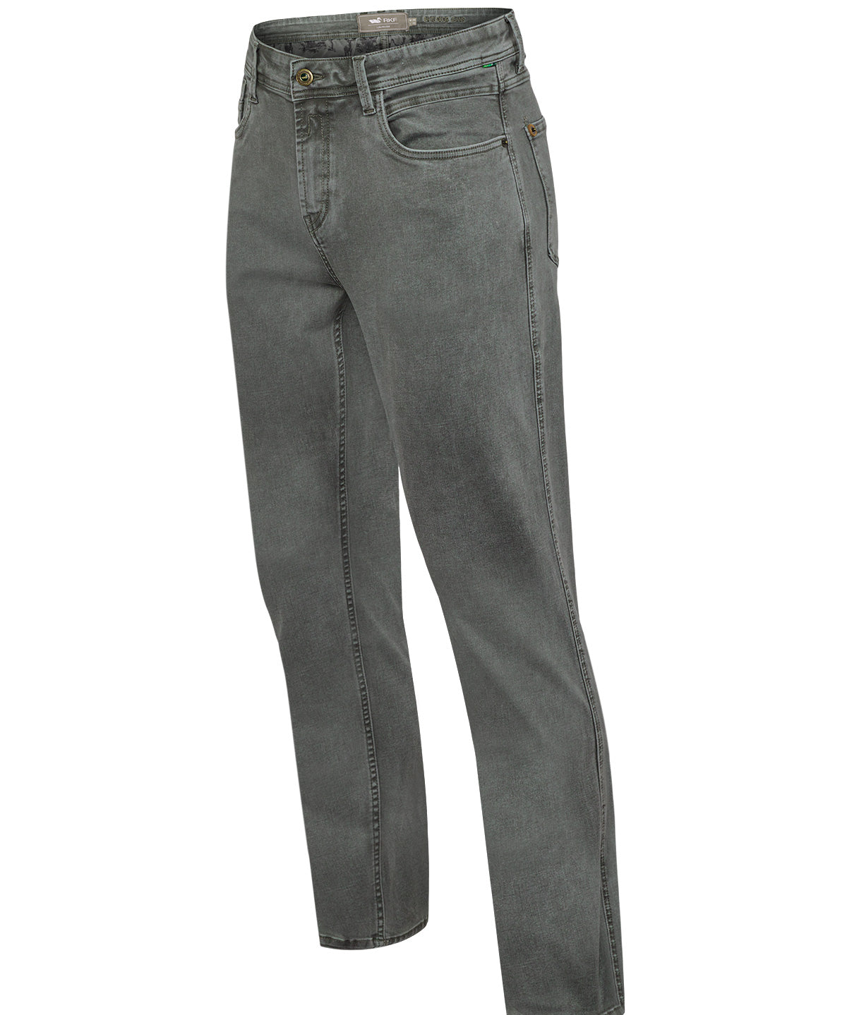 Jeans Algodón Reciclado Hombre Baycolor Verde Grisáceo Rockford