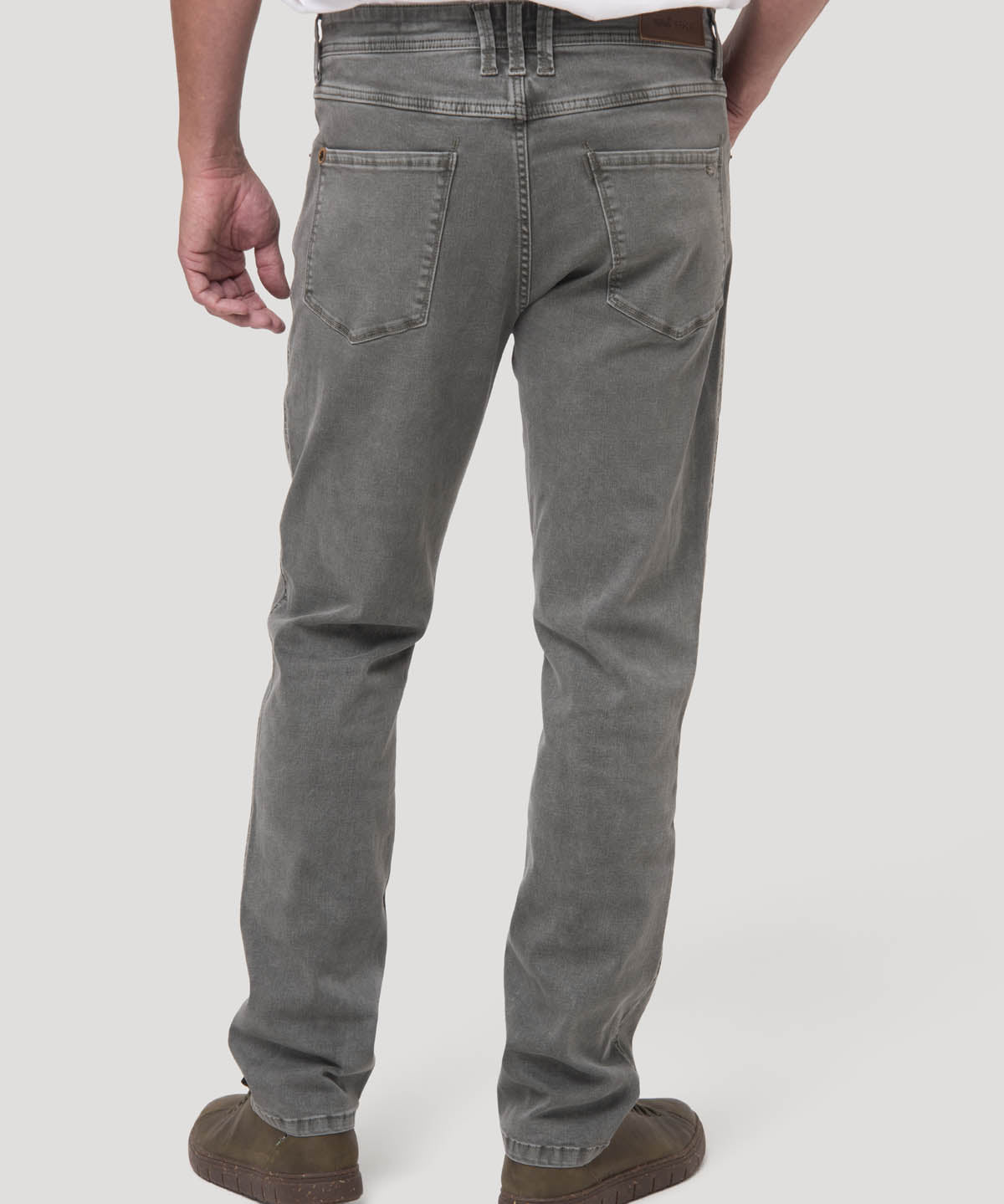 Jeans Algodón Reciclado Hombre Baycolor Verde Grisáceo Rockford
