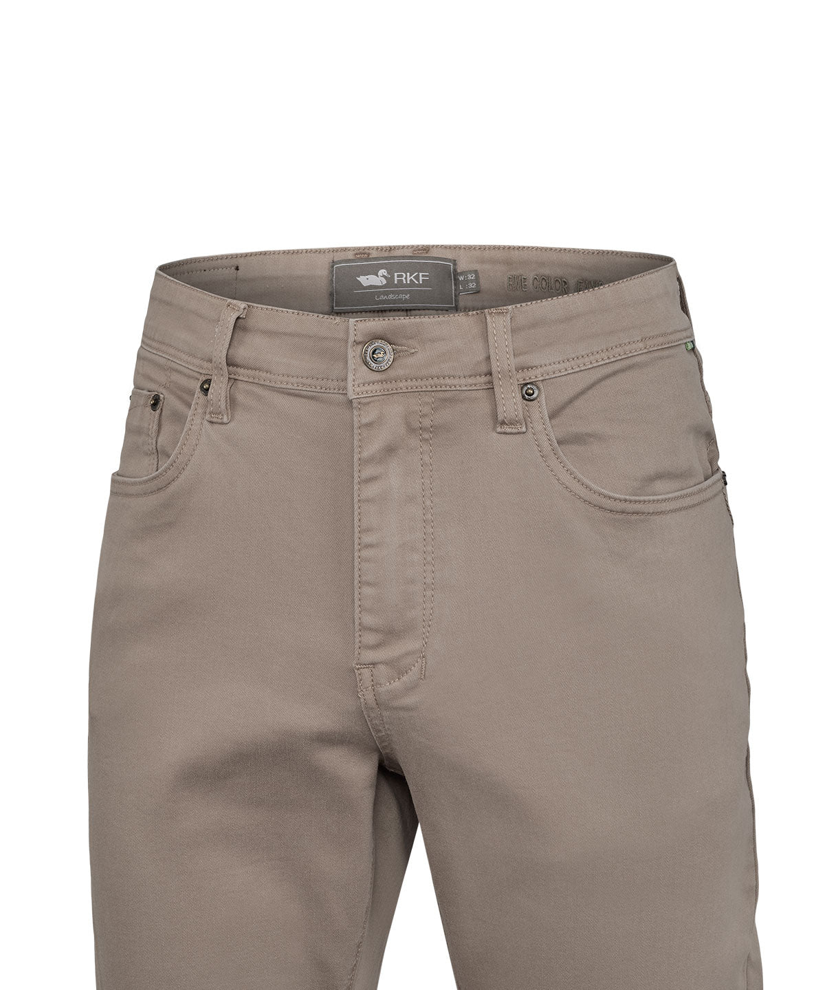 Jeans Algodón Reciclado Hombre Fivecolor Beige Rockford