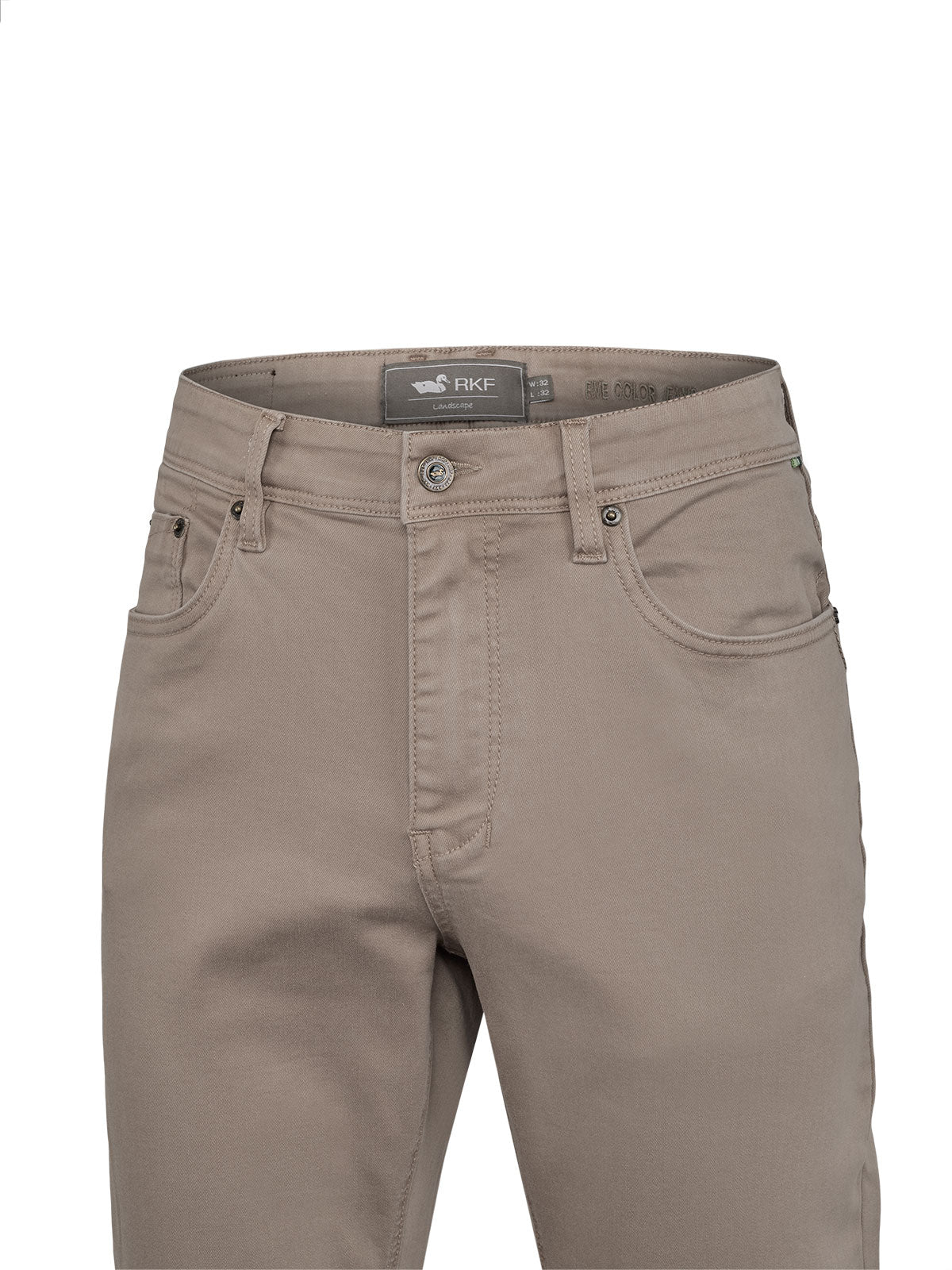 Jeans Algodón Reciclado Hombre Fivecolor Beige Rockford