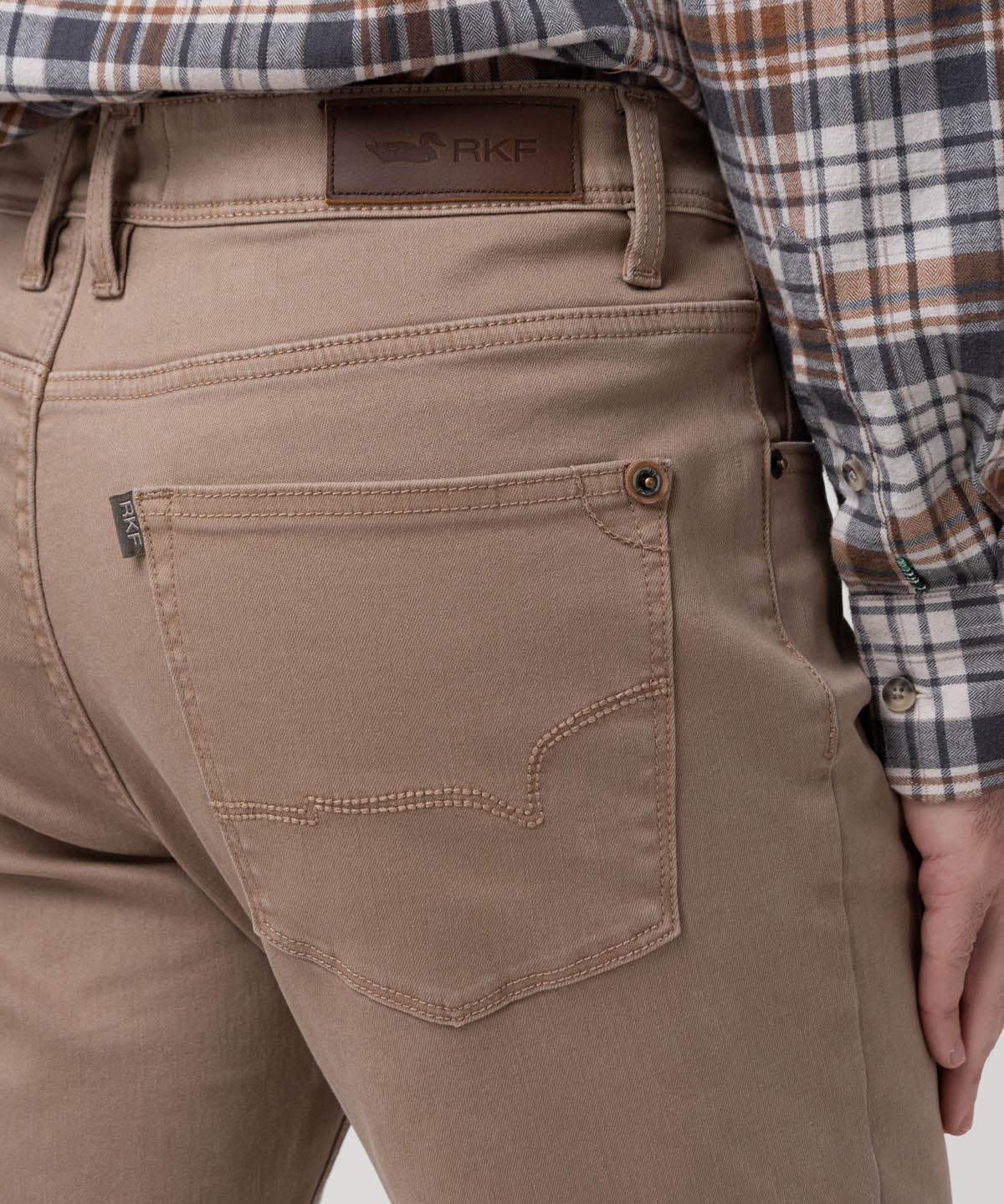 Jeans Algodón Reciclado Hombre Fivecolor Beige Rockford