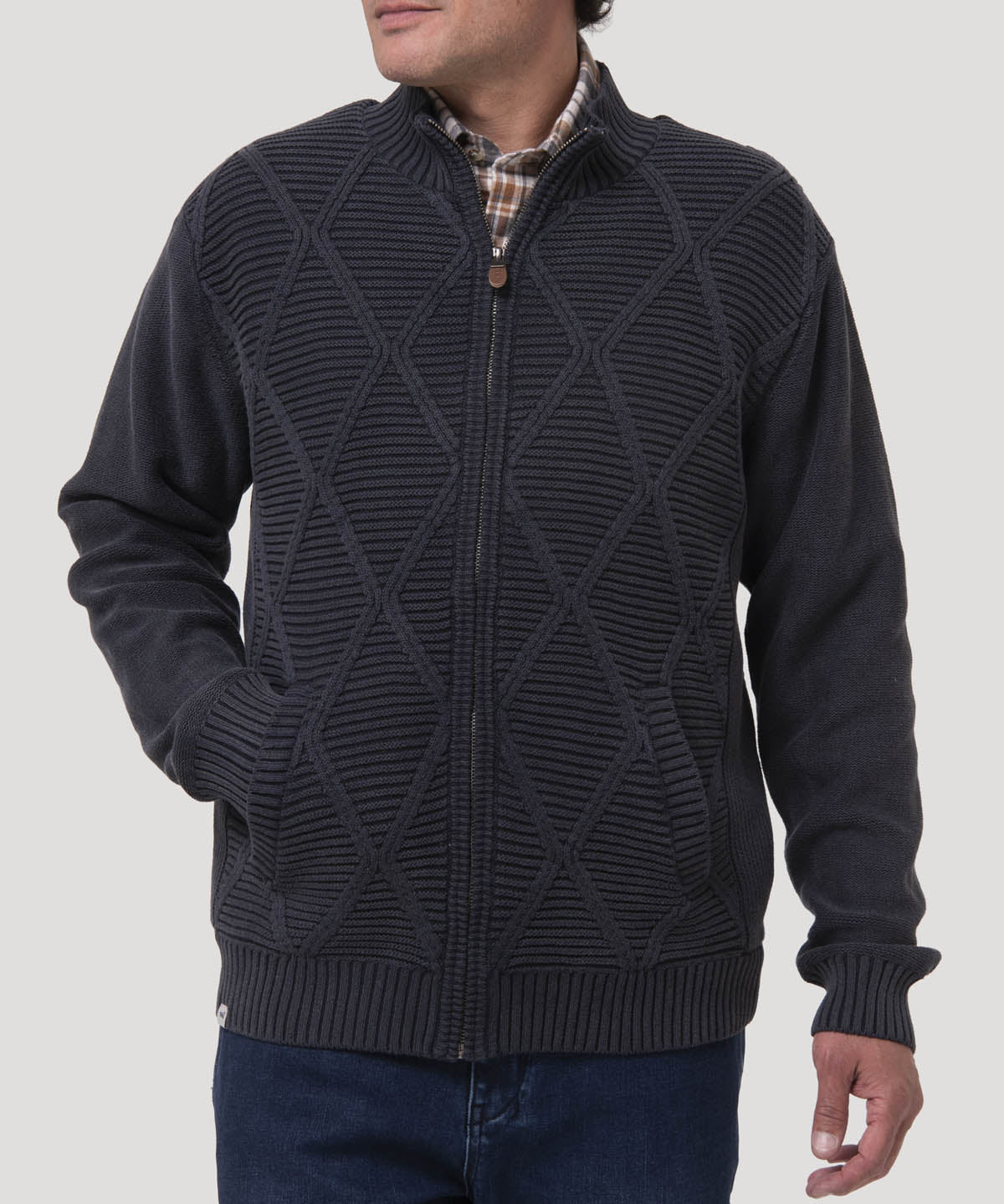 Sweater Algodón Orgánico Hombre Parker Azul Rockford