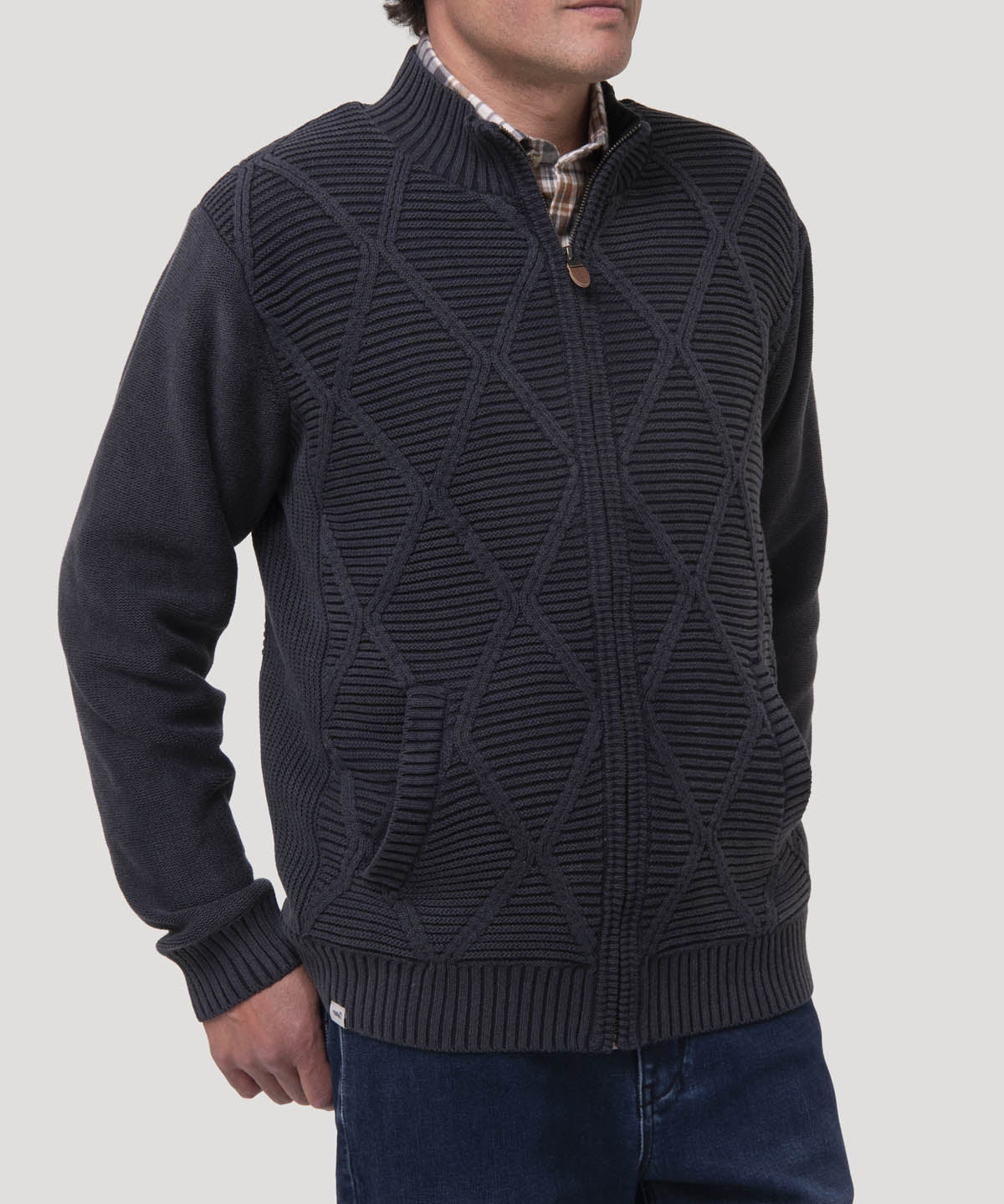 Sweater Algodón Orgánico Hombre Parker Azul Rockford