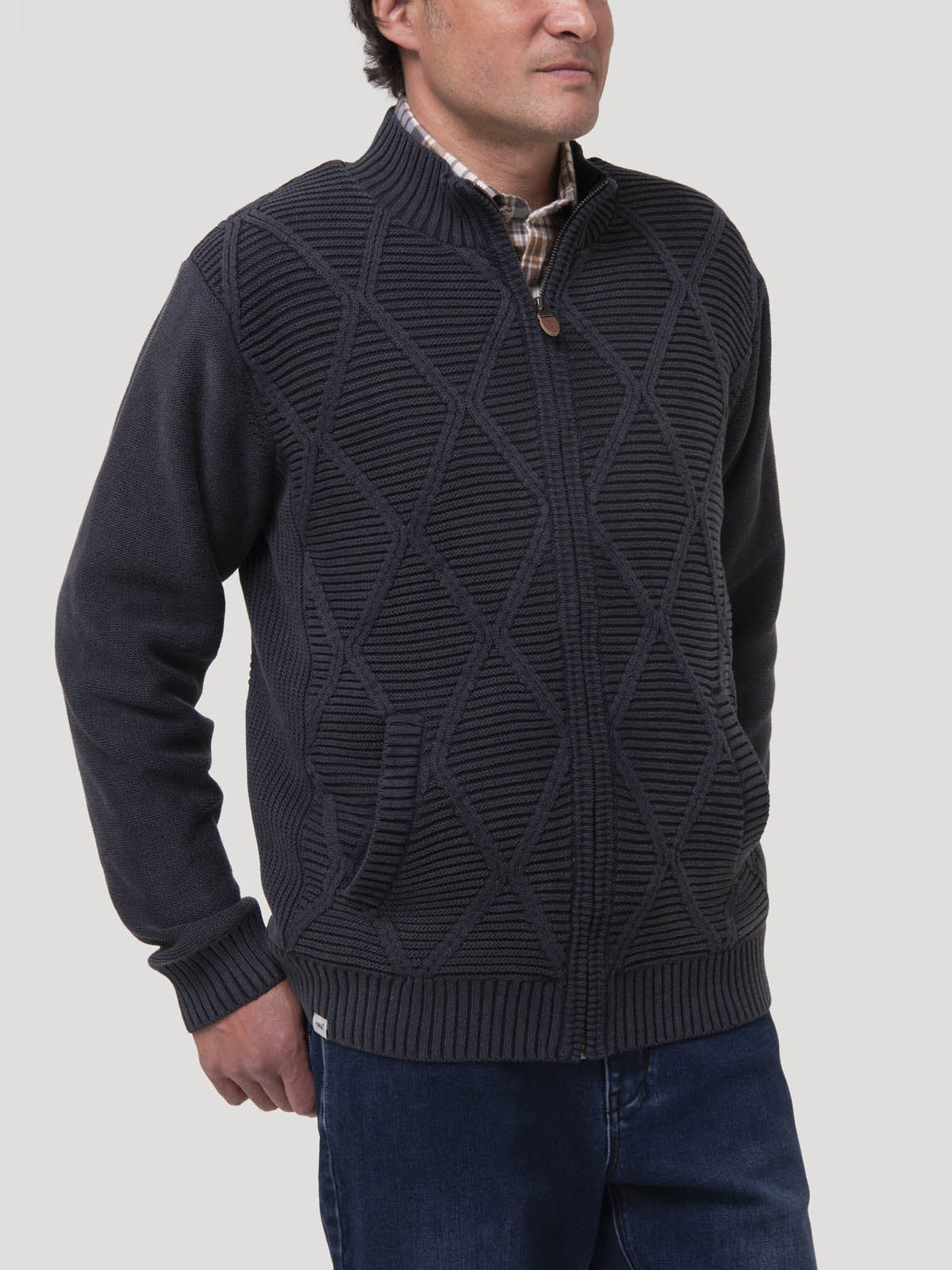 Sweater Algodón Orgánico Hombre Parker Azul Rockford