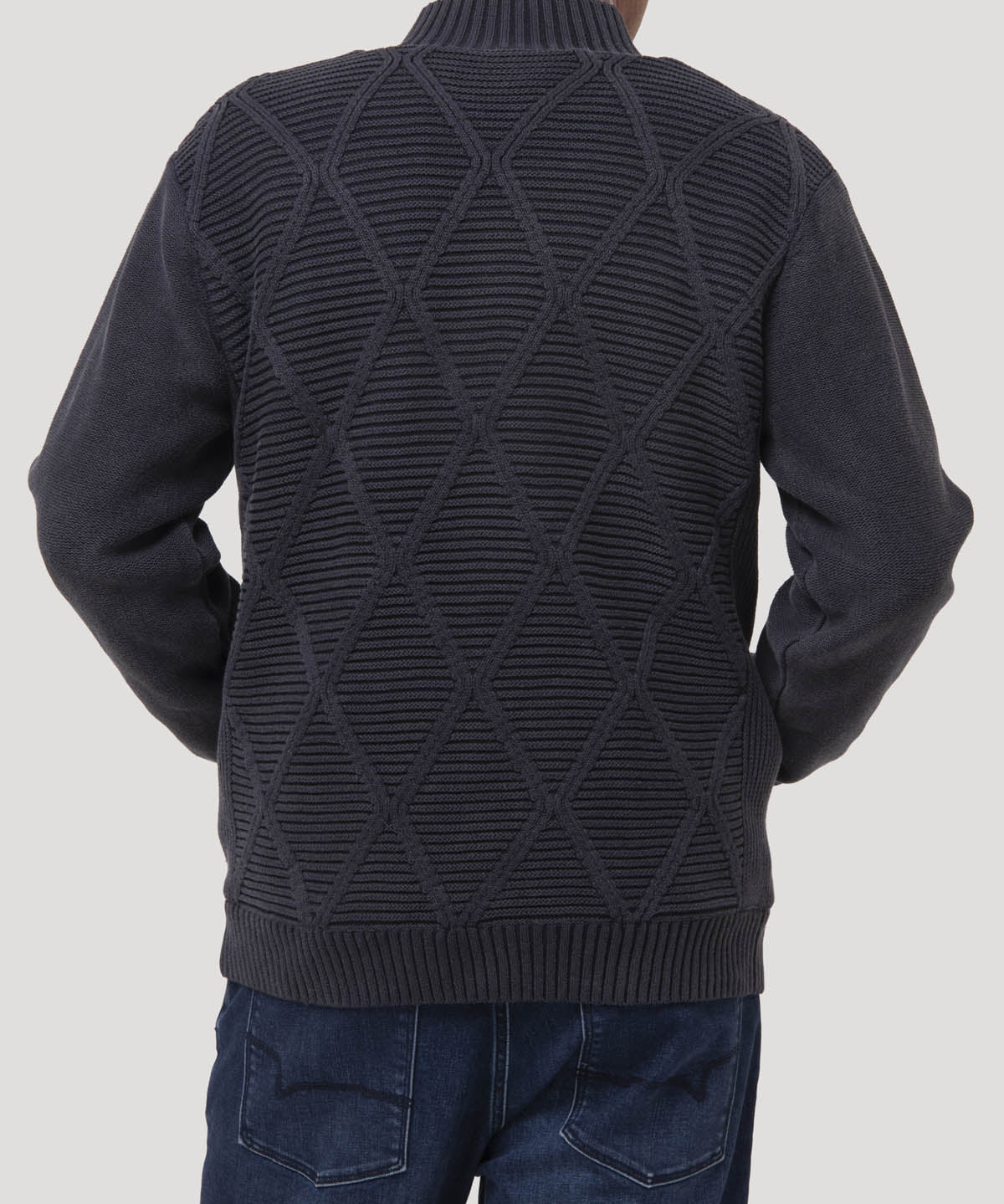 Sweater Algodón Orgánico Hombre Parker Azul Rockford