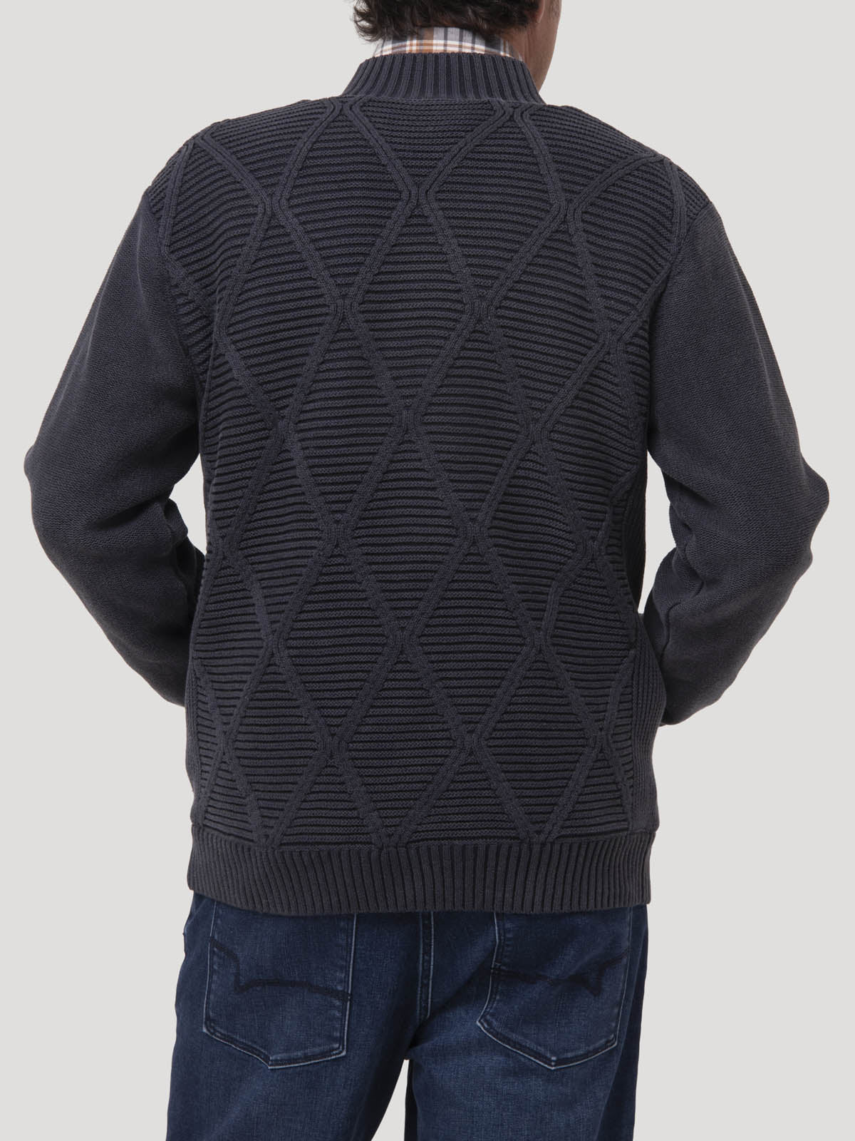 Sweater Algodón Orgánico Hombre Parker Azul Rockford