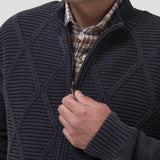 Sweater Algodón Orgánico Hombre Parker Azul Rockford