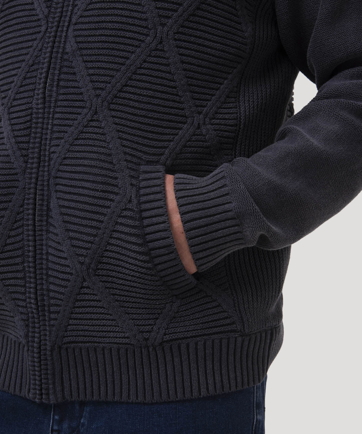 Sweater Algodón Orgánico Hombre Parker Azul Rockford