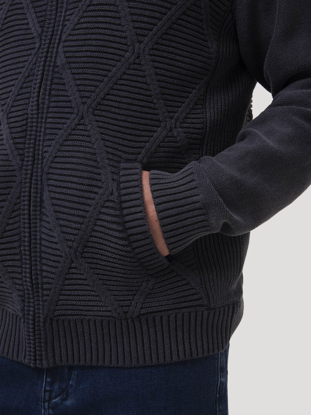 Sweater Algodón Orgánico Hombre Parker Azul Rockford