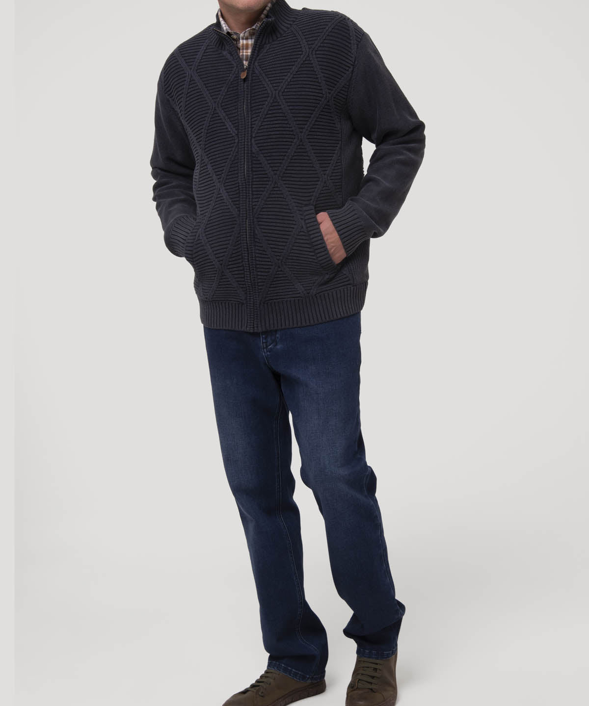 Sweater Algodón Orgánico Hombre Parker Azul Rockford