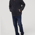 Sweater Algodón Orgánico Hombre Parker Azul Rockford