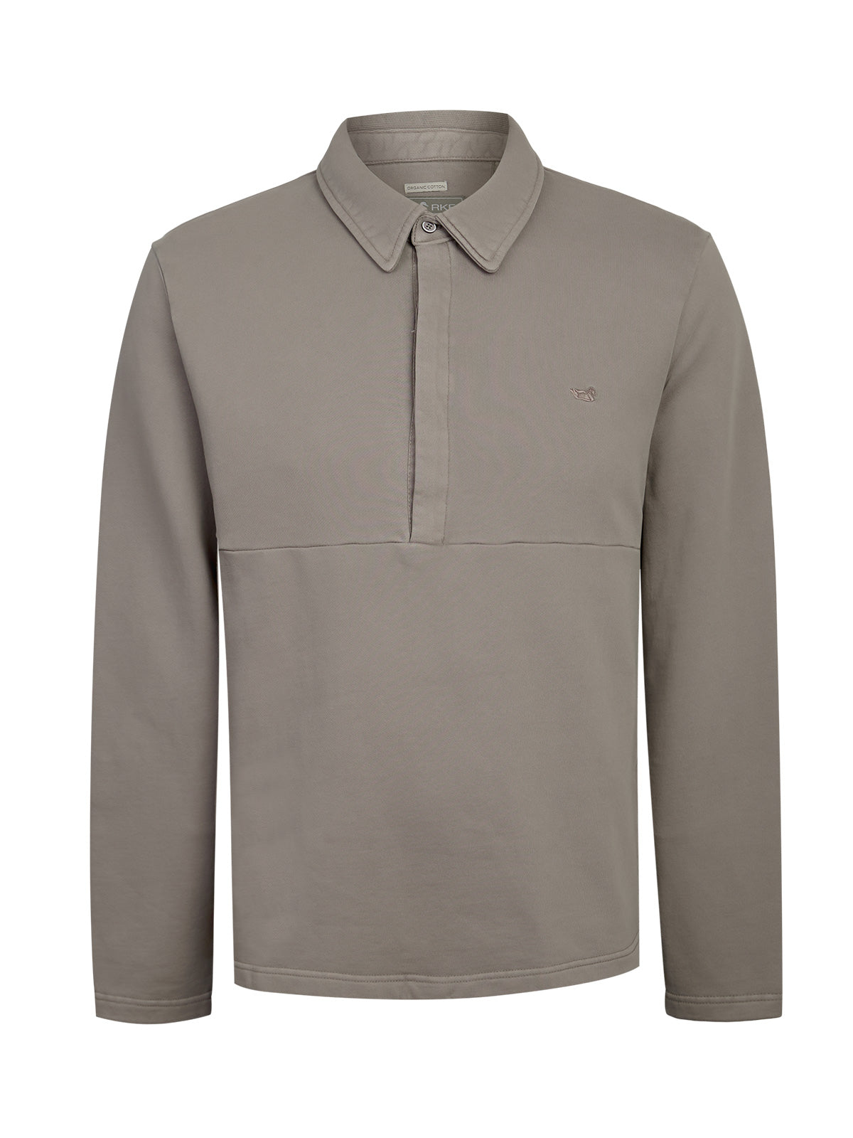 Polerón Algodón Orgánico Hombre Ceuta Gris Rockford