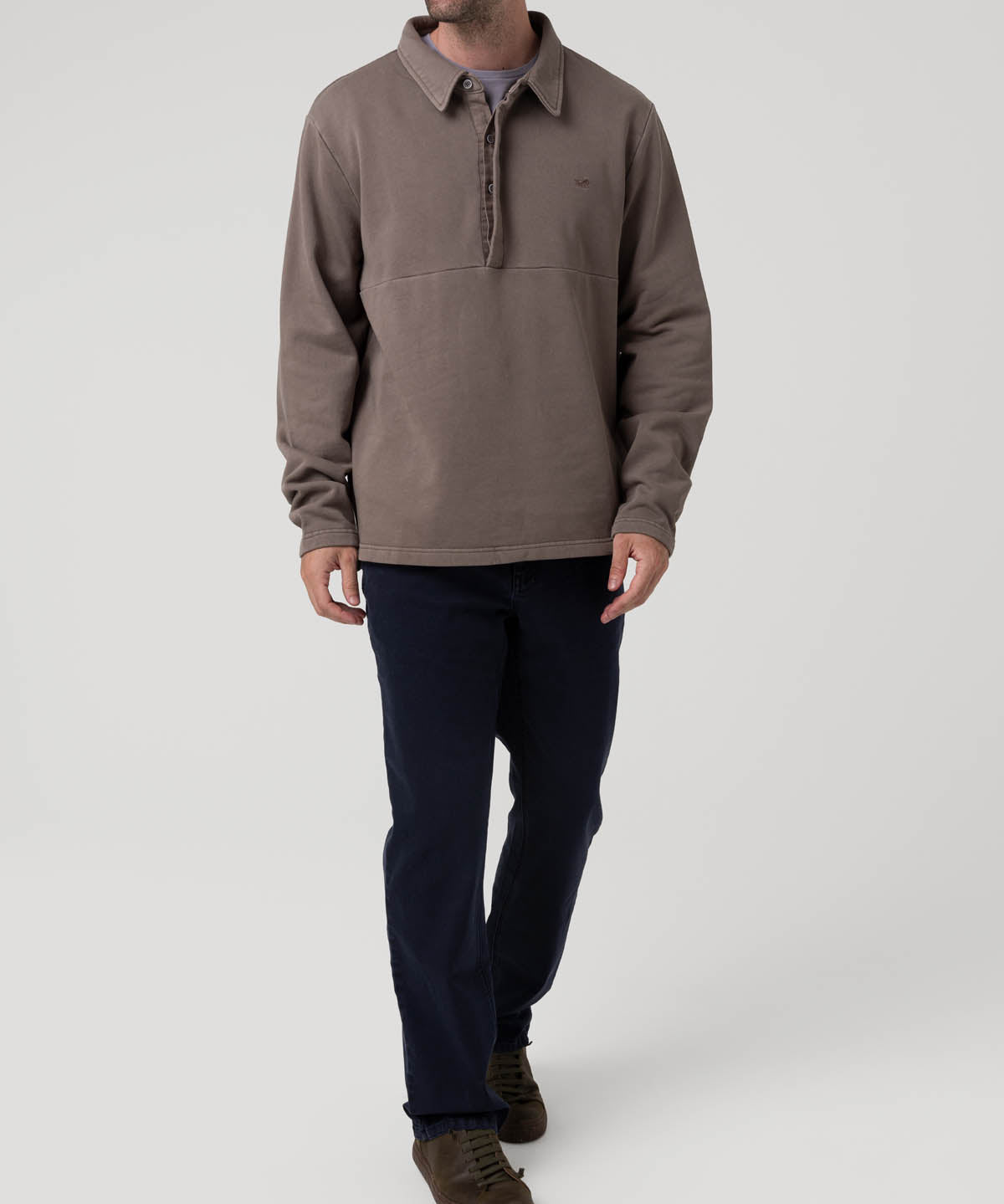 Polerón Algodón Orgánico Hombre Ceuta Gris Rockford