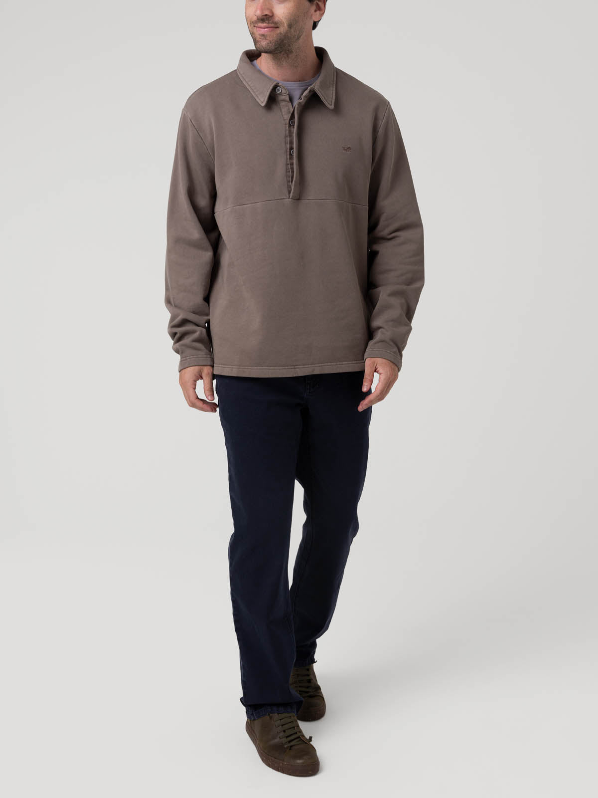 Polerón Algodón Orgánico Hombre Ceuta Gris Rockford
