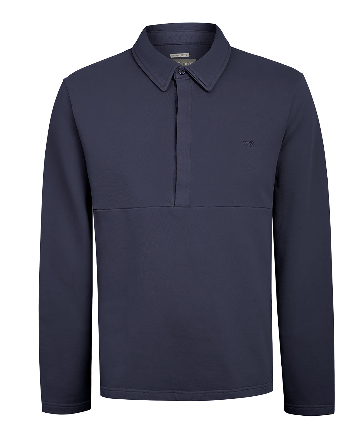 Polerón Algodón Orgánico Hombre Ceuta Azul Rockford