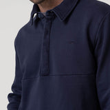 Polerón Algodón Orgánico Hombre Ceuta Azul Rockford