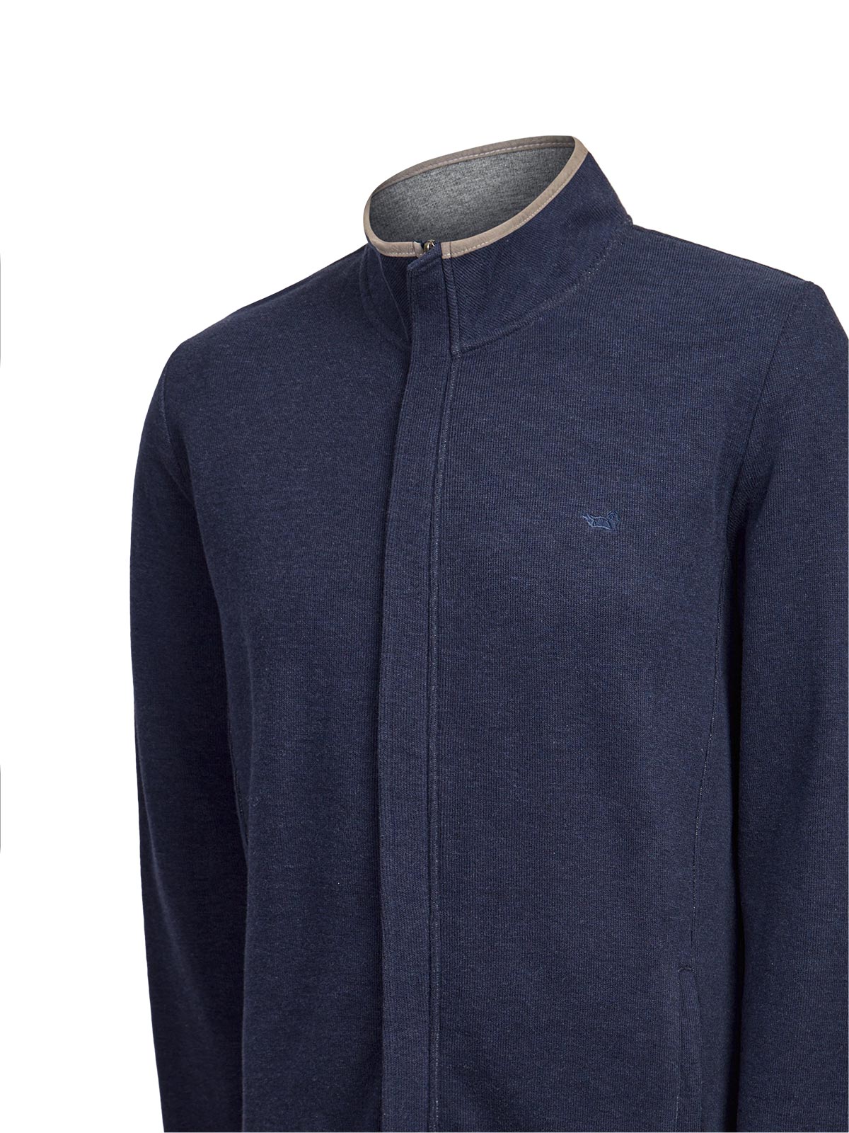 Polerón Algodón Orgánico Hombre Doble Gris Rockford