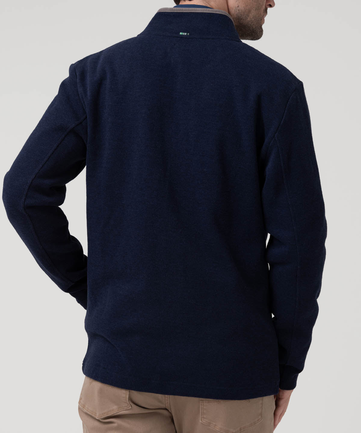 Polerón Algodón Orgánico Hombre Doble Gris Rockford