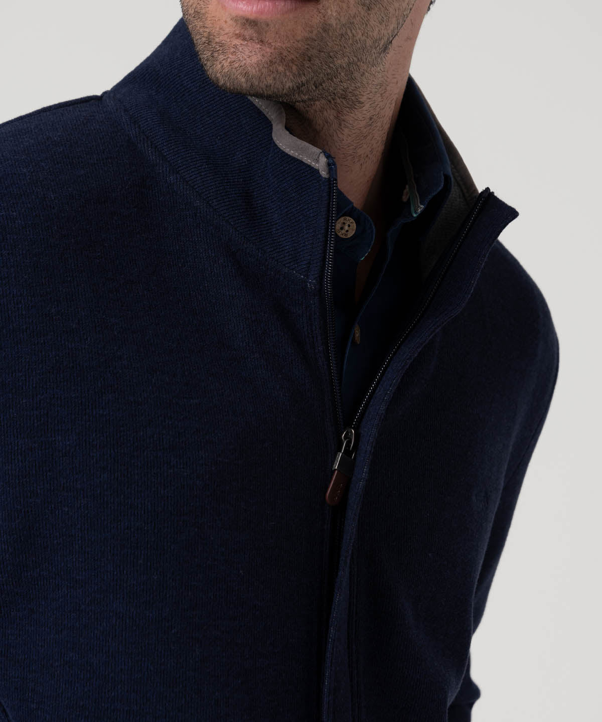 Polerón Algodón Orgánico Hombre Doble Gris Rockford