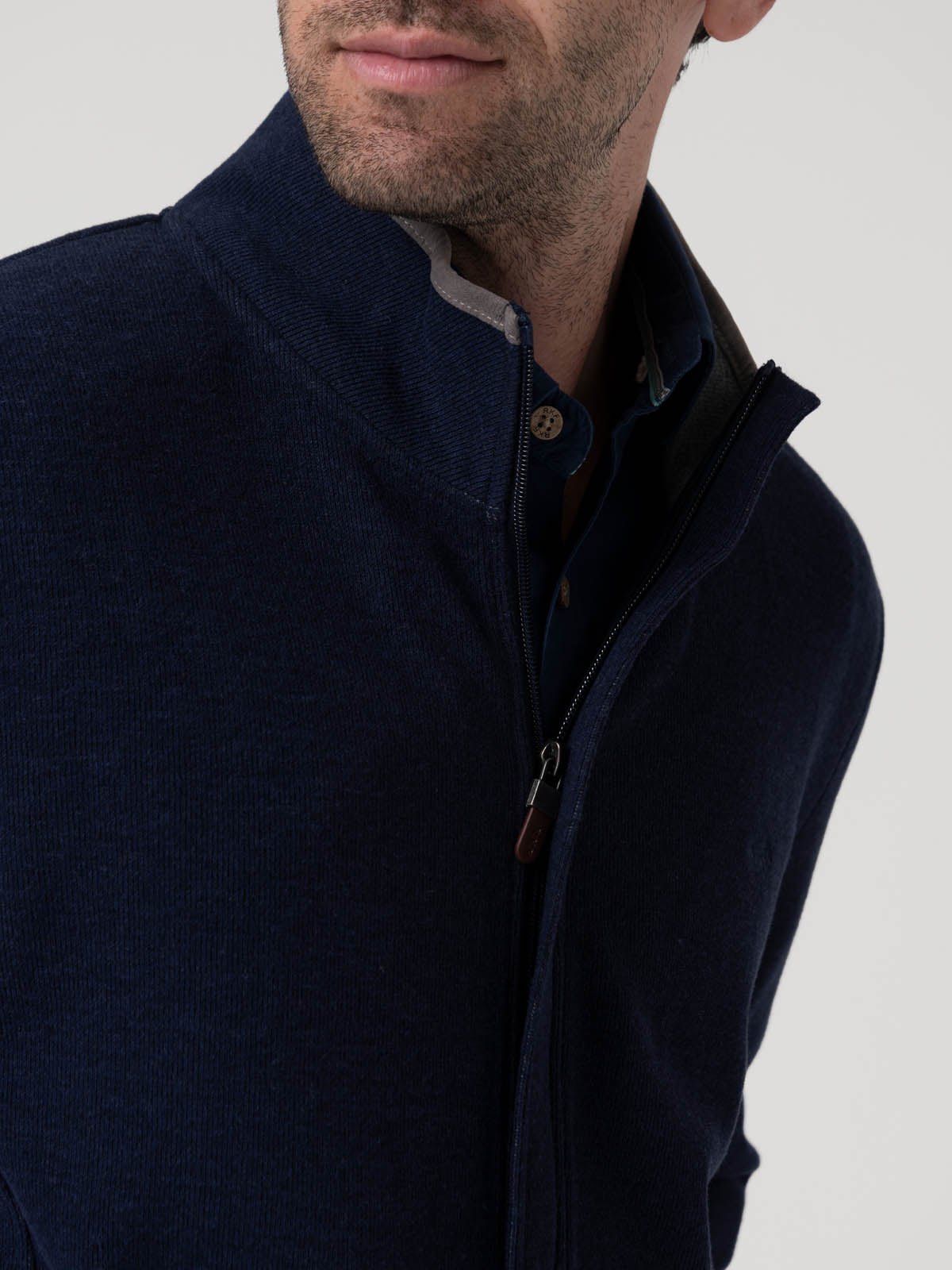 Polerón Algodón Orgánico Hombre Doble Gris Rockford