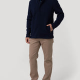 Polerón Algodón Orgánico Hombre Doble Gris Rockford