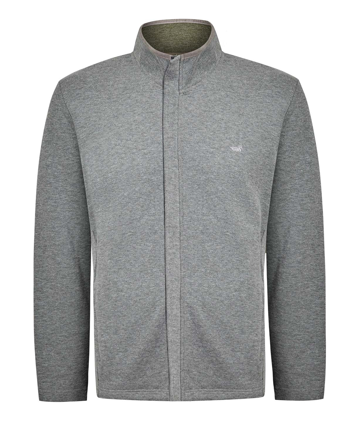 Polerón Algodón Orgánico Hombre Doble Gris Rockford