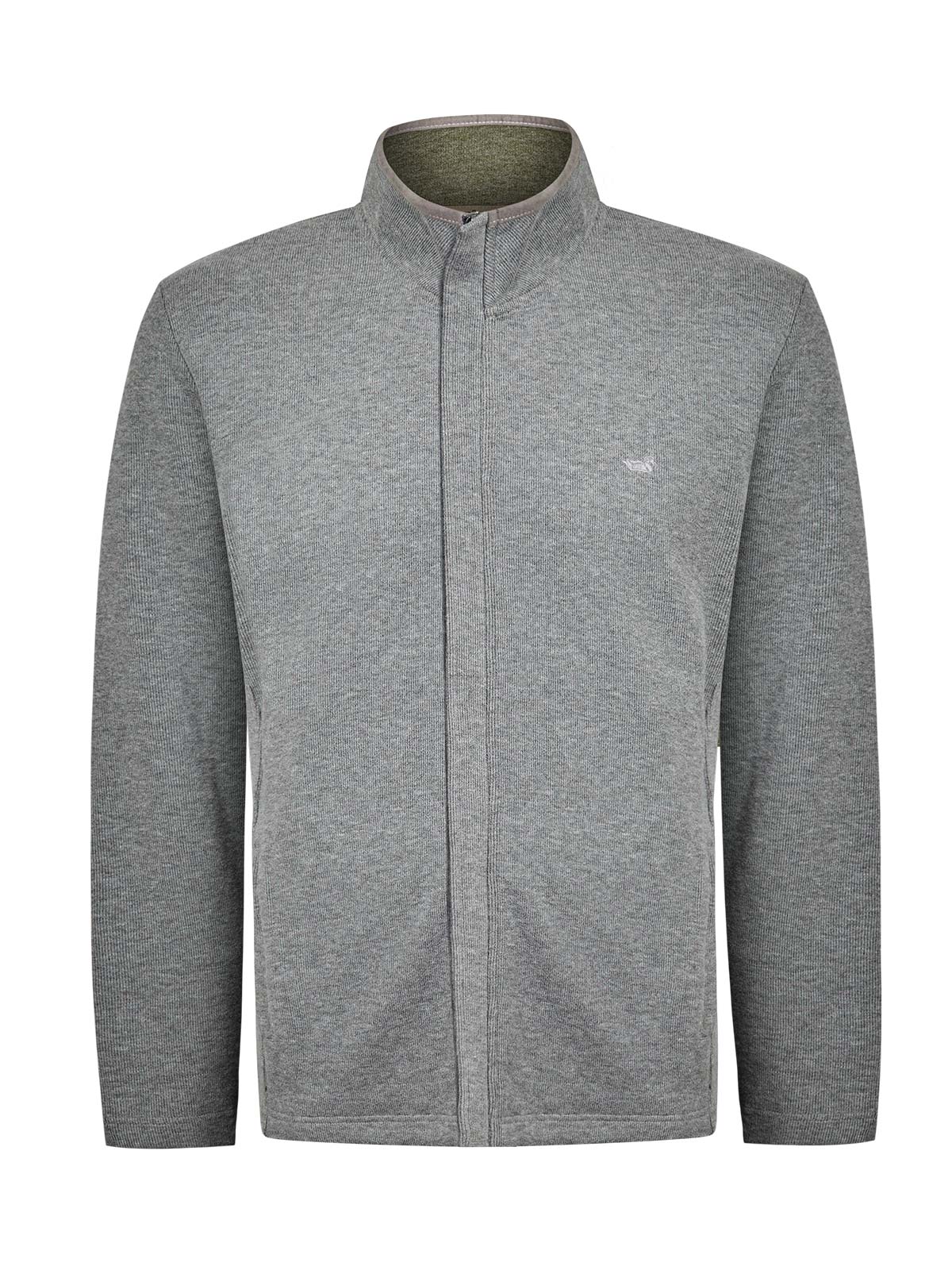 Polerón Algodón Orgánico Hombre Doble Gris Rockford