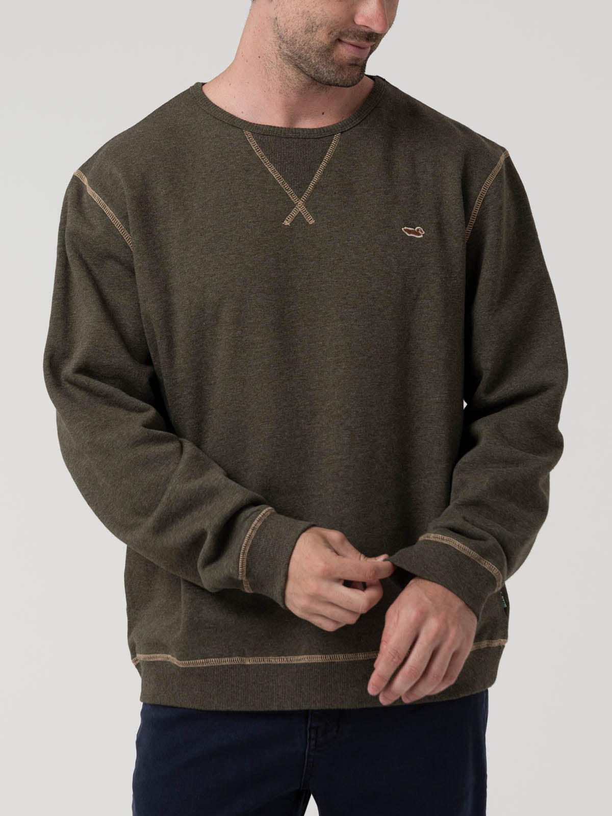 Polerón Algodón Orgánico Hombre Frateli Blanco Rockford