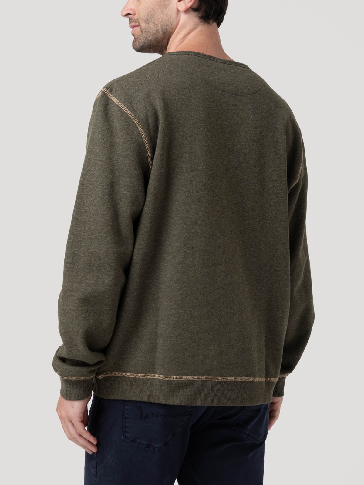 Polerón Algodón Orgánico Hombre Frateli Blanco Rockford