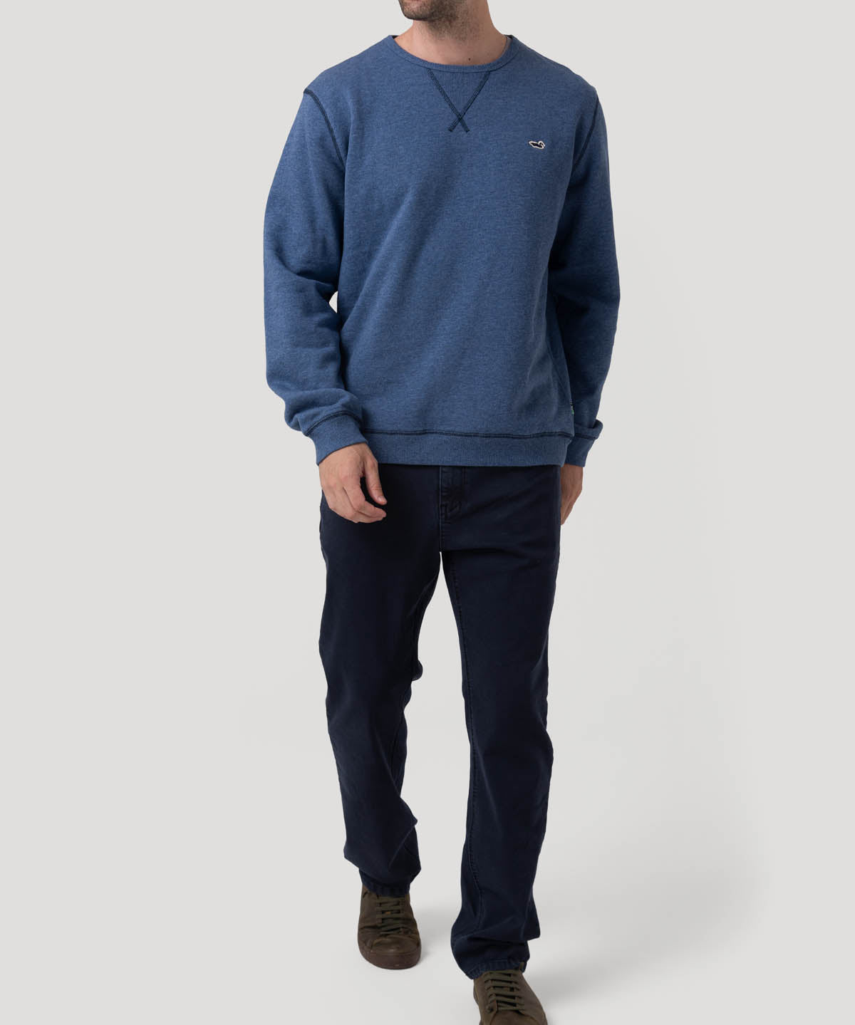 Polerón Algodón Orgánico Hombre Frateli Blanco Rockford