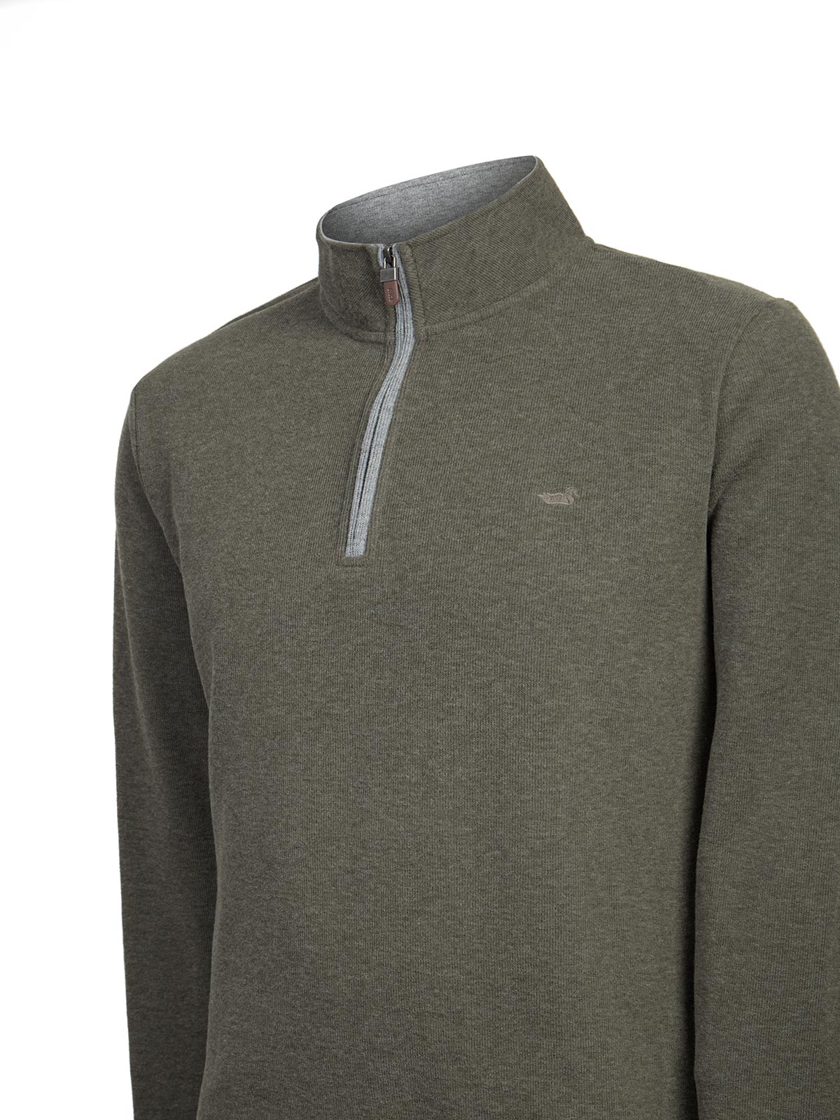 Polerón Algodón Orgánico Hombre Doblehalf Gris Rockford