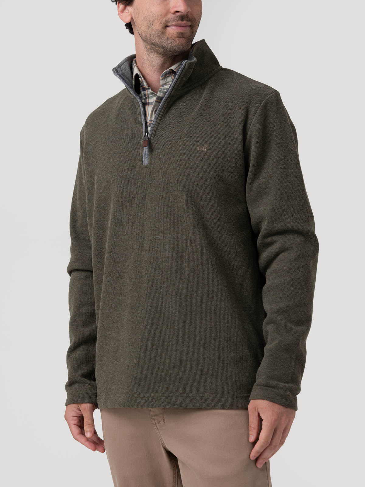 Polerón Algodón Orgánico Hombre Doblehalf Gris Rockford