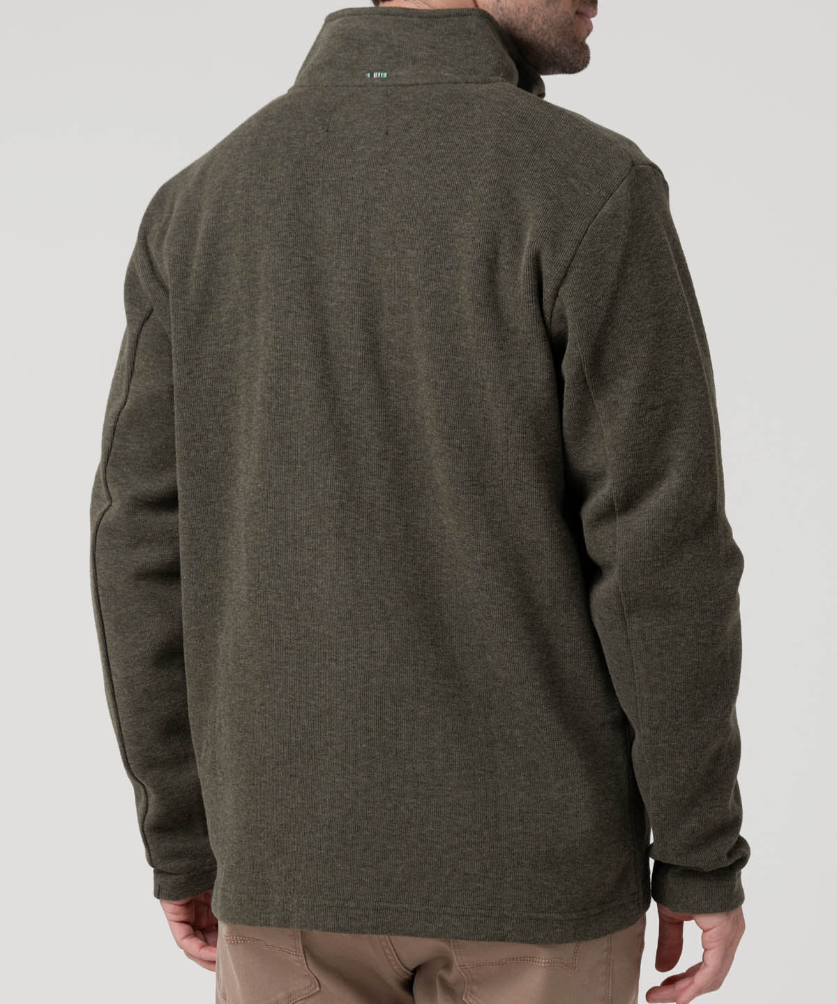 Polerón Algodón Orgánico Hombre Doblehalf Gris Rockford