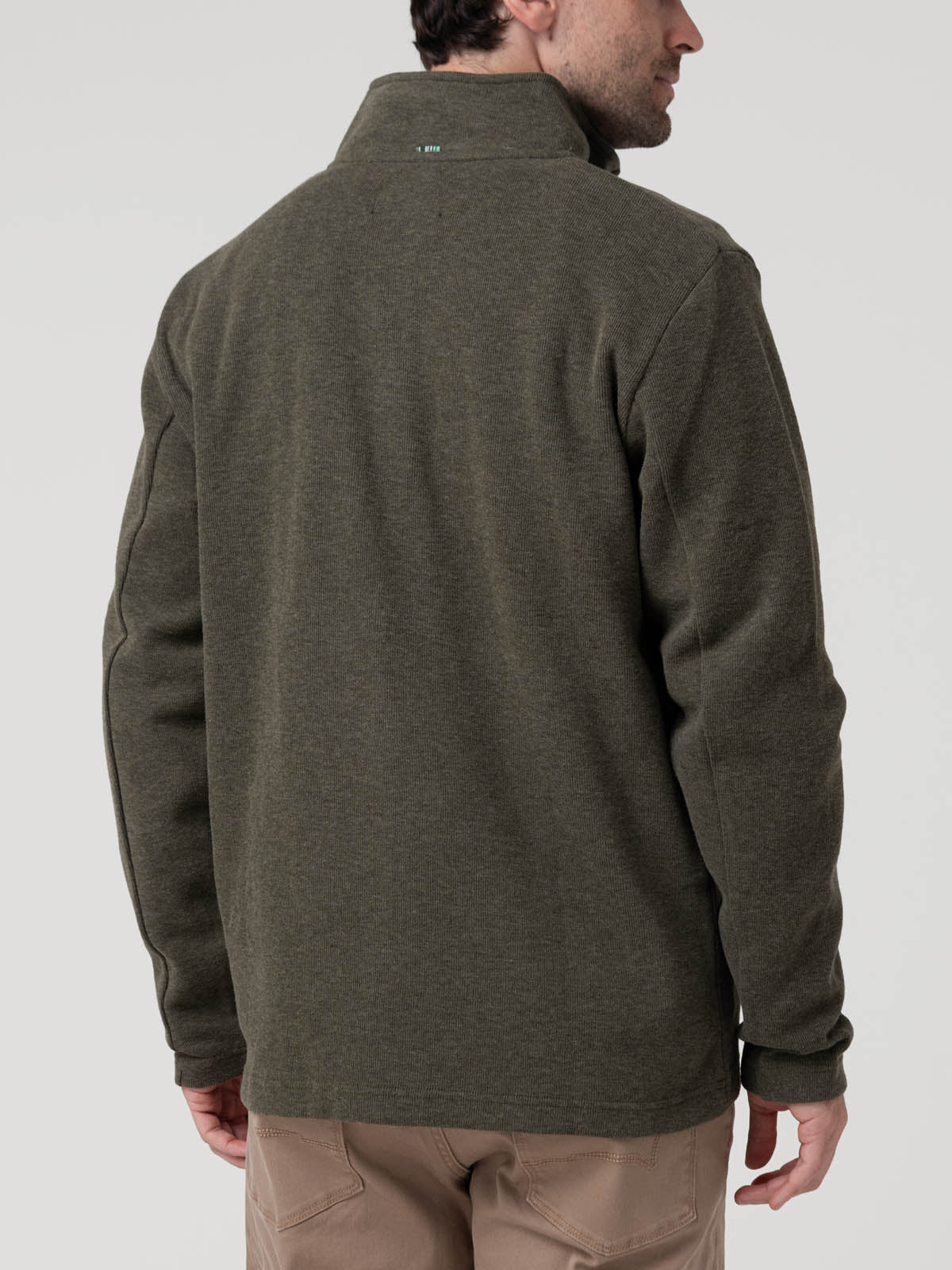 Polerón Algodón Orgánico Hombre Doblehalf Gris Rockford