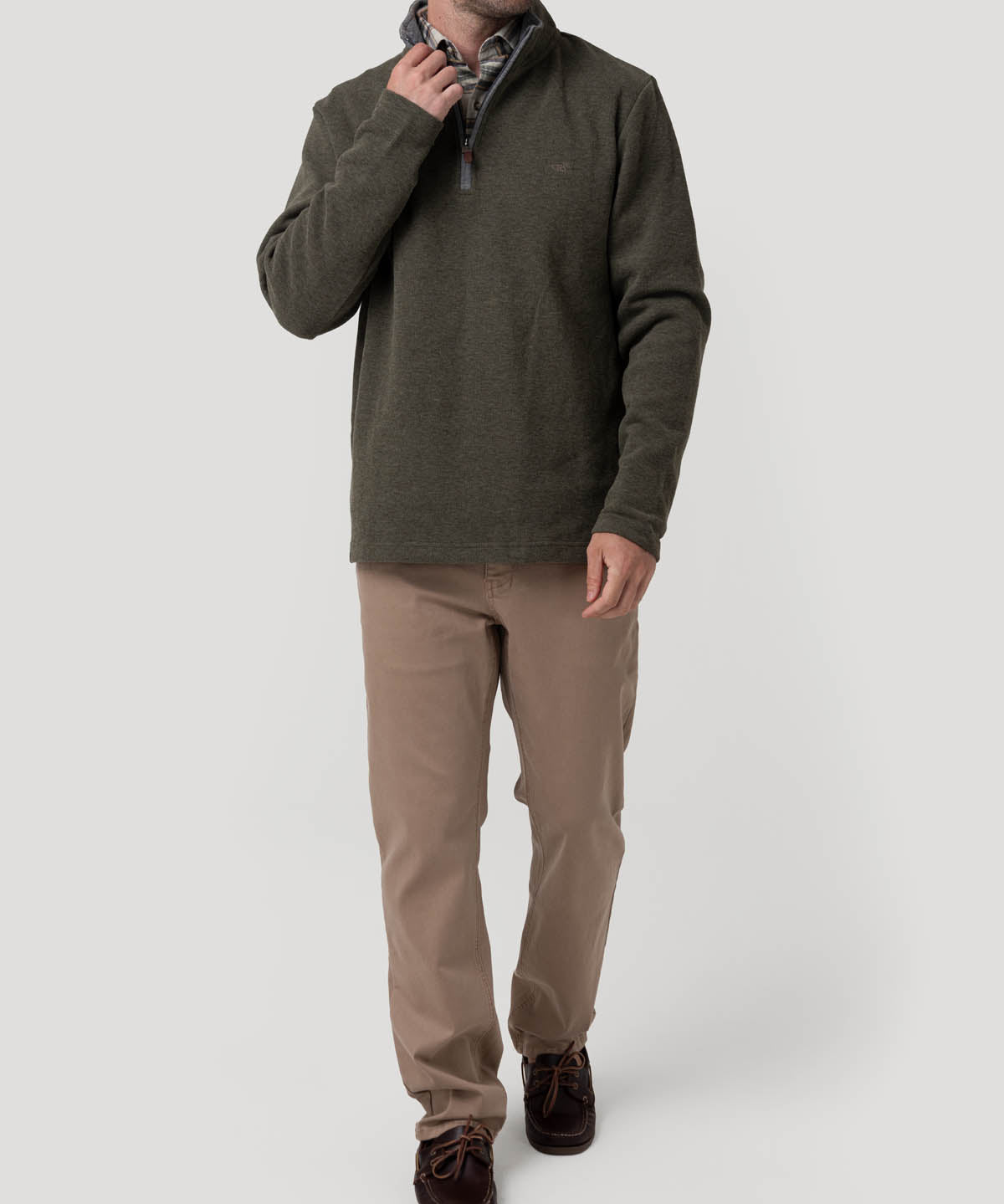 Polerón Algodón Orgánico Hombre Doblehalf Gris Rockford