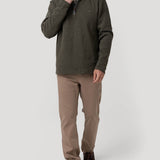 Polerón Algodón Orgánico Hombre Doblehalf Gris Rockford