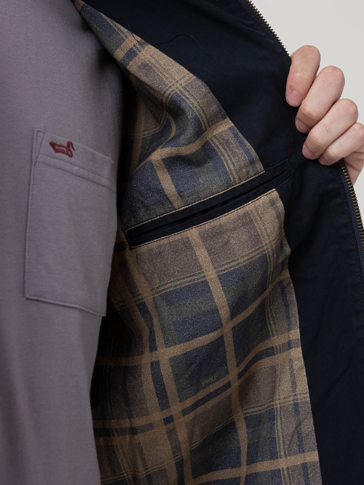Chaqueta Algodón Orgánico Hombre Classic Café Rockford