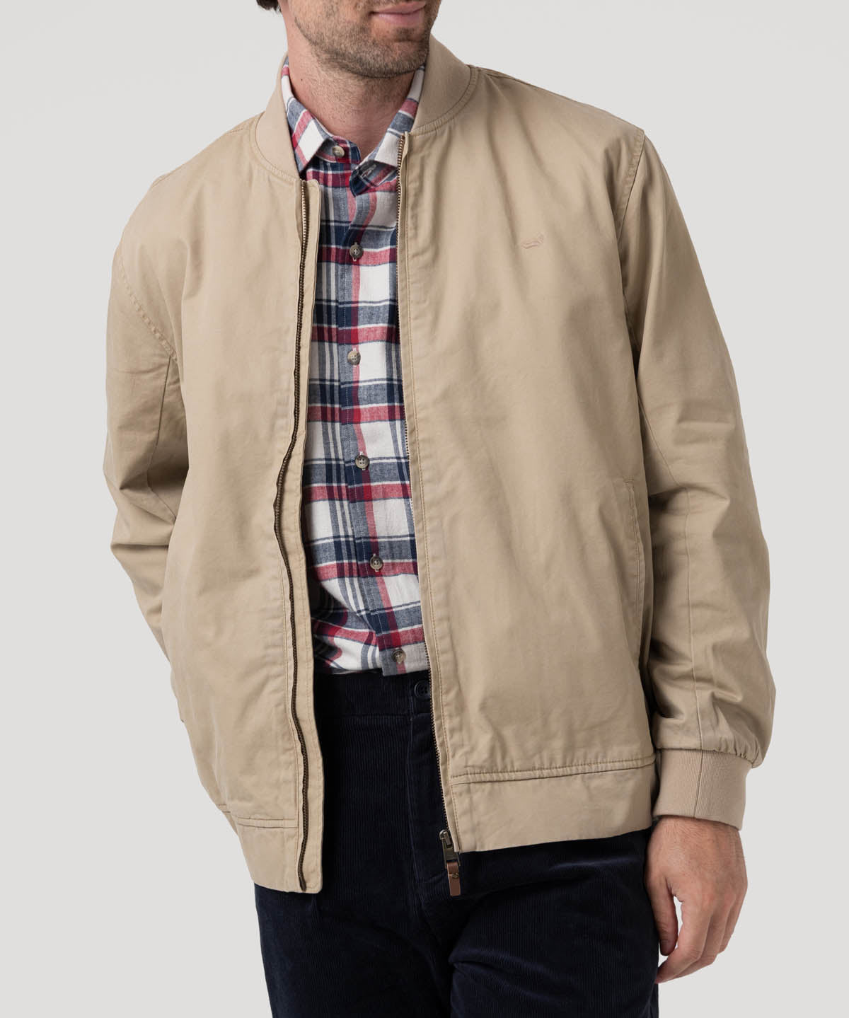 Chaqueta Algodón Orgánico Hombre Classic Café Rockford