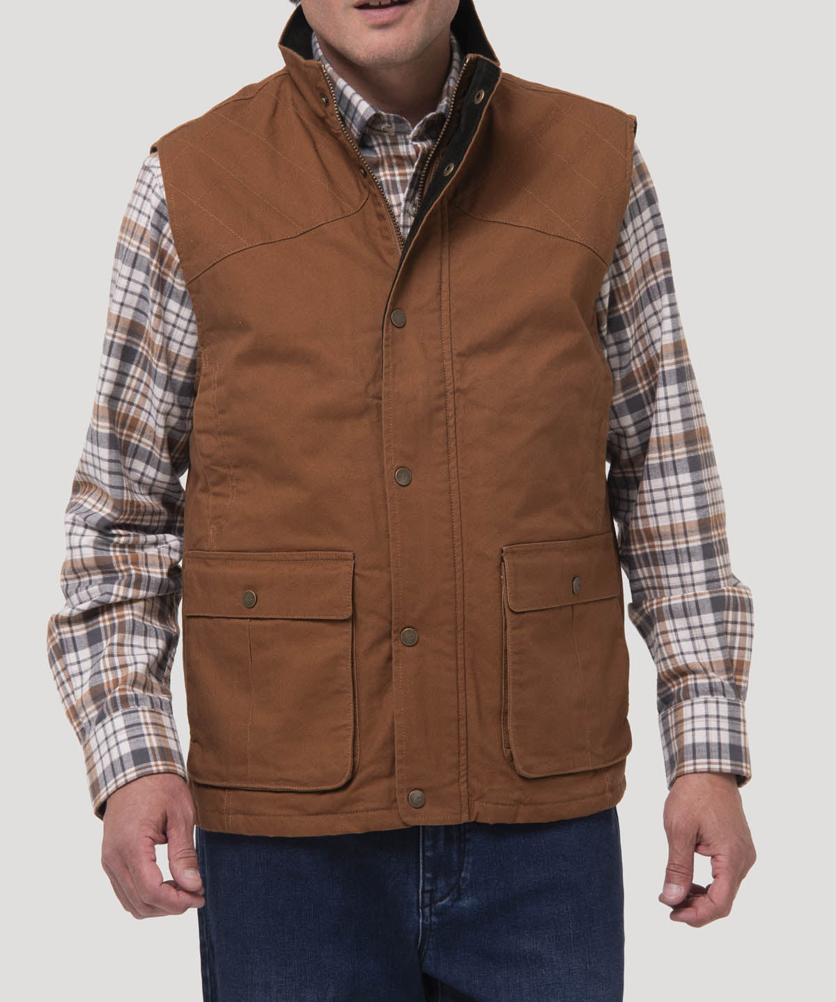 Chaqueta Algodón Orgánico Hombre Hammer Café Rockford