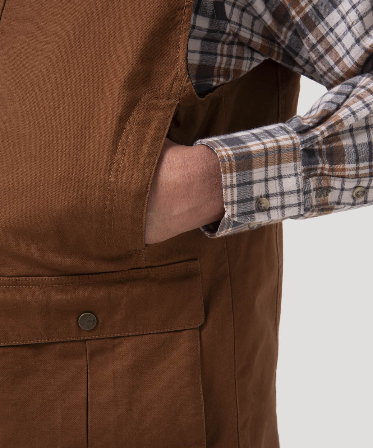 Chaqueta Algodón Orgánico Hombre Hammer Café Rockford
