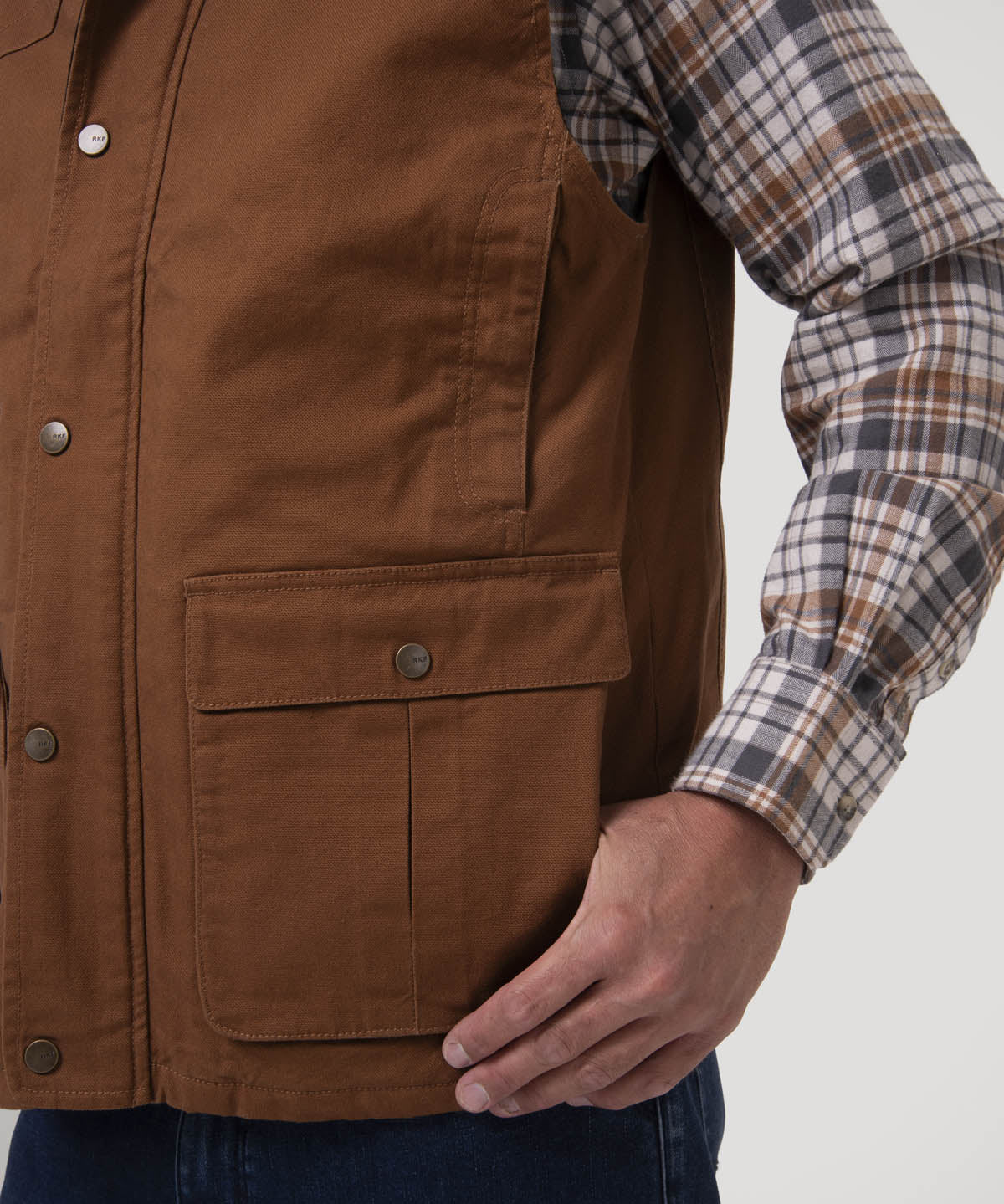 Chaqueta Algodón Orgánico Hombre Hammer Café Rockford