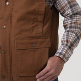 Chaqueta Sin Mangas Algodón Orgánico Hombre Hammer Café Rockford