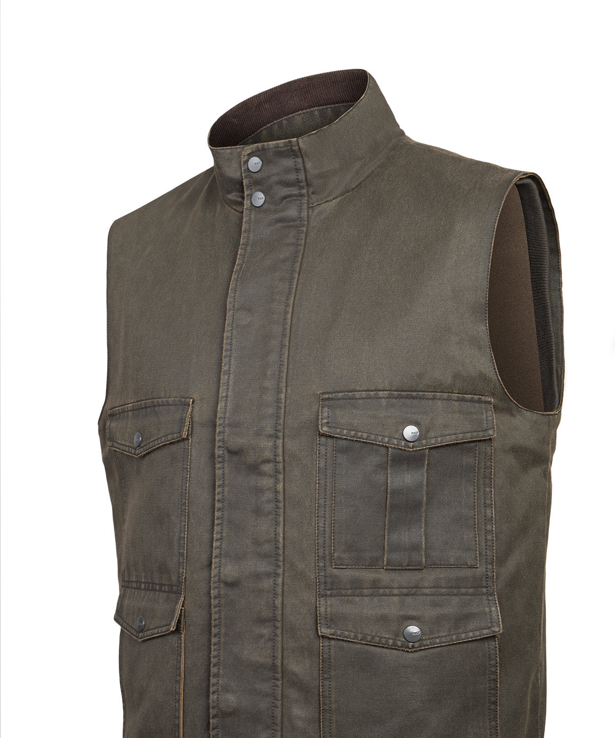 Chaqueta Sin Mangas Algodón Hombre Marzio Café Rockford