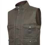 Chaqueta Sin Mangas Algodón Hombre Marzio Café Rockford