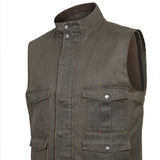 Chaqueta Sin Mangas Algodón Hombre Marzio Café Rockford