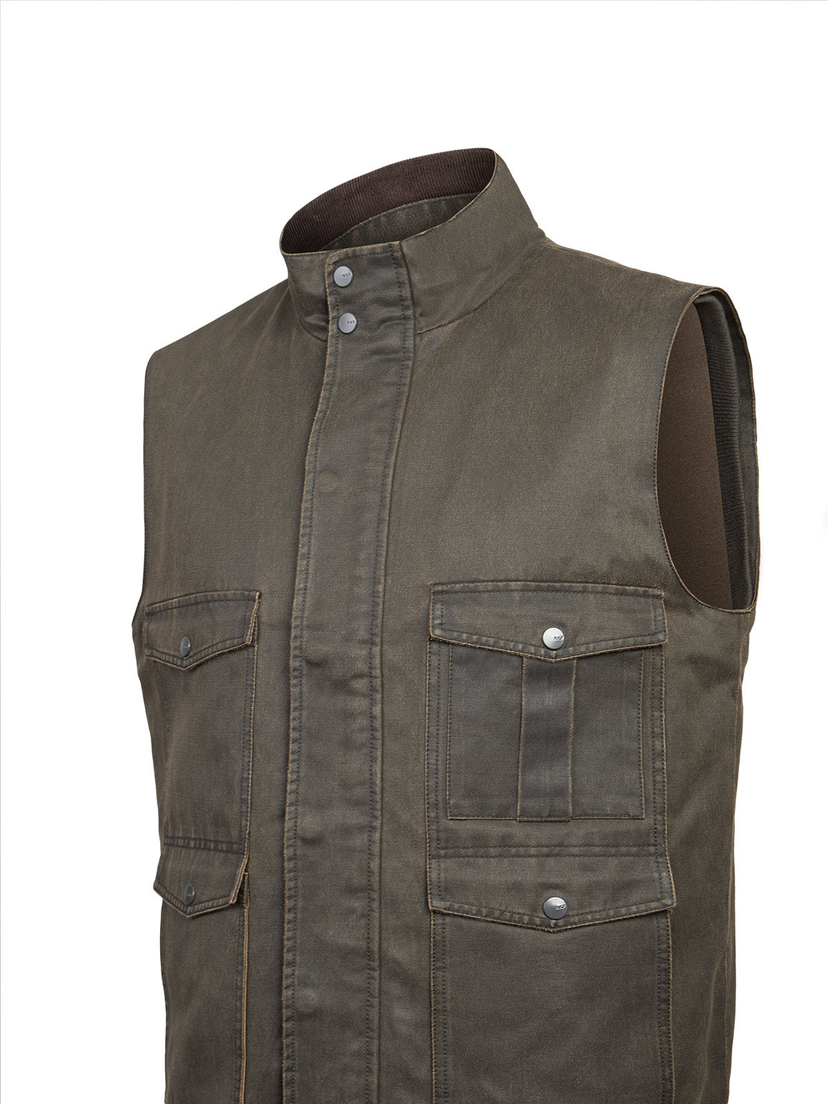 Chaqueta Sin Mangas Algodón Hombre Marzio Café Rockford