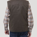 Chaqueta Sin Mangas Algodón Hombre Marzio Café Rockford