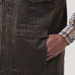 Chaqueta Sin Mangas Algodón Hombre Marzio Café Rockford