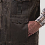 Chaqueta Sin Mangas Algodón Hombre Marzio Café Rockford