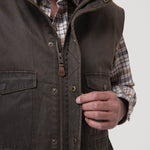 Chaqueta Sin Mangas Algodón Hombre Marzio Café Rockford